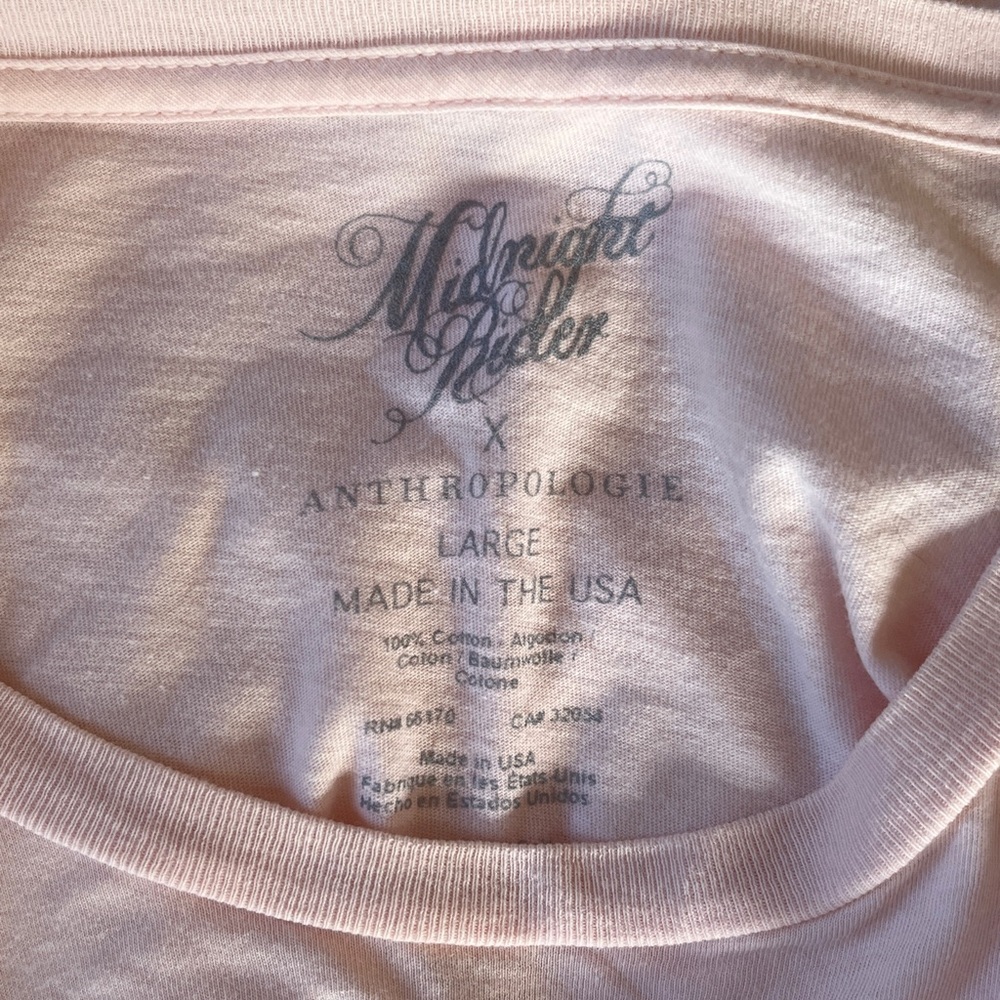 Midnight Rider x Anthropologie Island Time Graphic Tee Size Large - Picture 4 of 4